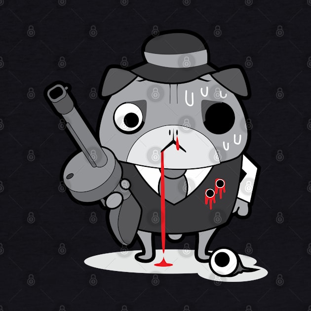 MAFIA PUG - Gray style. by Monkiji321